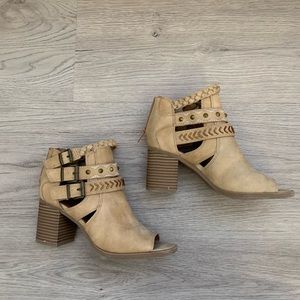 Open Toe Booties